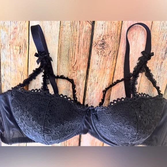 Savage X Fenty Black Lace Bra - Picture 3 of 5
